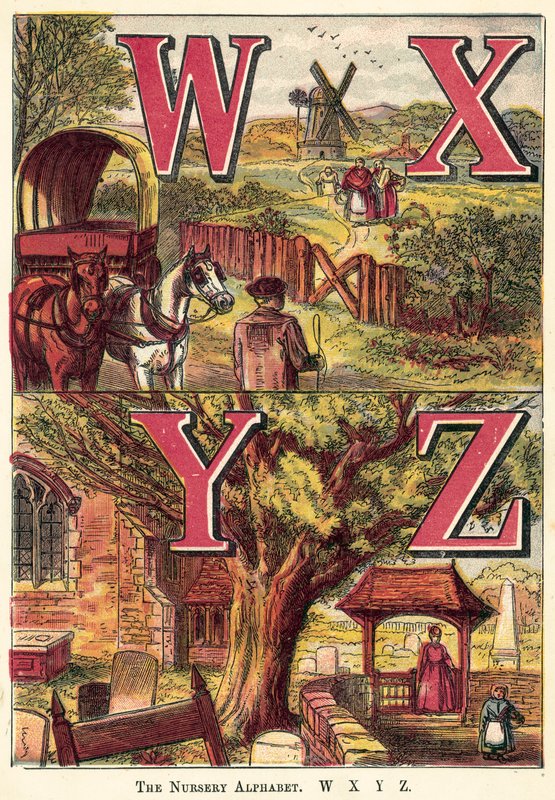 Das Kinderalphabet, W, X, Y, Z von English School
