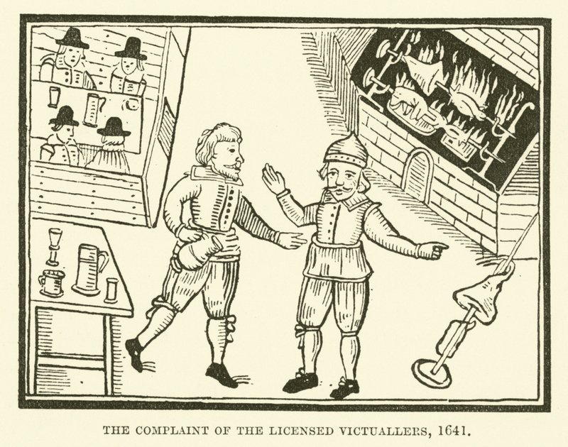 Die Beschwerde der lizenzierten Gastwirte, 1641 von English School
