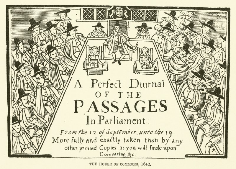 Das Unterhaus, 1642 von English School