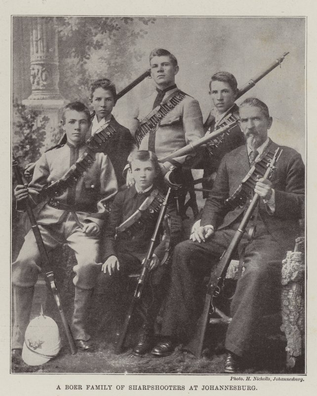 Eine Burenfamilie von Scharfschützen in Johannesburg von English Photographer