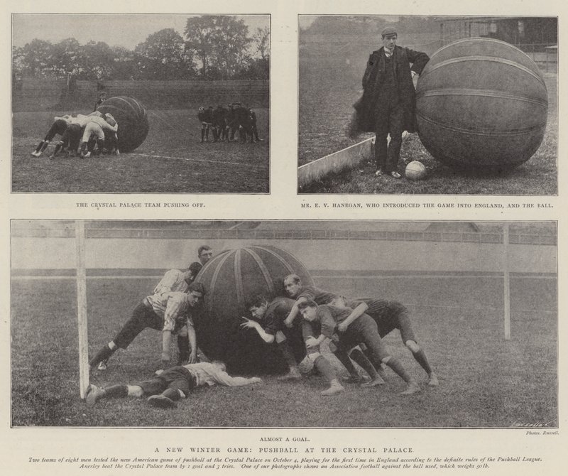 Ein neues Winterspiel, Pushball im Crystal Palace von English Photographer