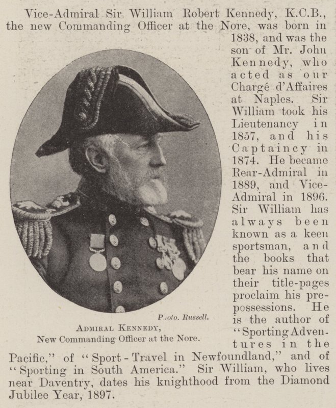 Admiral Kennedy, neuer Kommandant am Nore von English Photographer