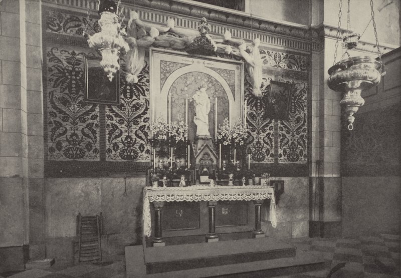 Altar der lateinischen Kirche, Nazareth, an der Stelle des Hauses, wo Christus lebte von English Photographer