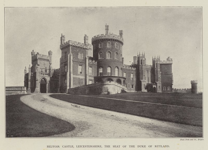 Belvoir Castle, Leicestershire, der Sitz des Duke of Rutland von English Photographer