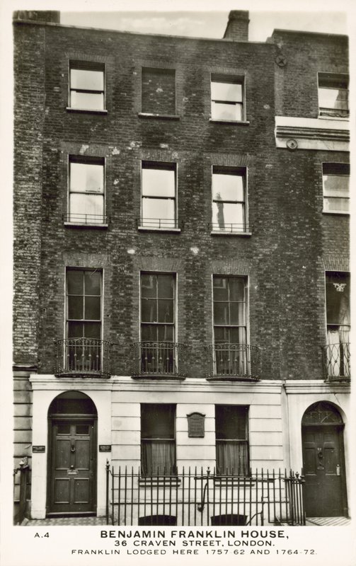 Benjamin Franklins Haus, Craven Street, London von English Photographer