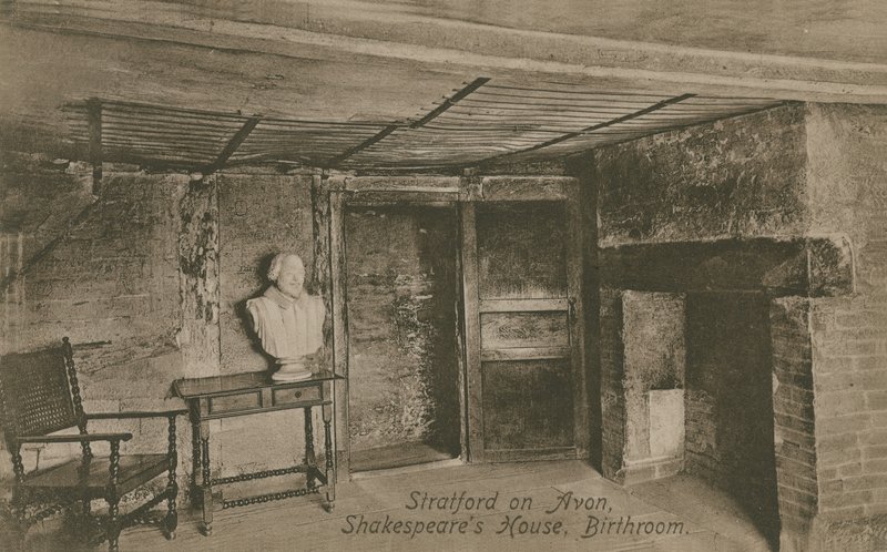 Geburtszimmer, Shakespeares Haus, Stratford upon Avon von English Photographer