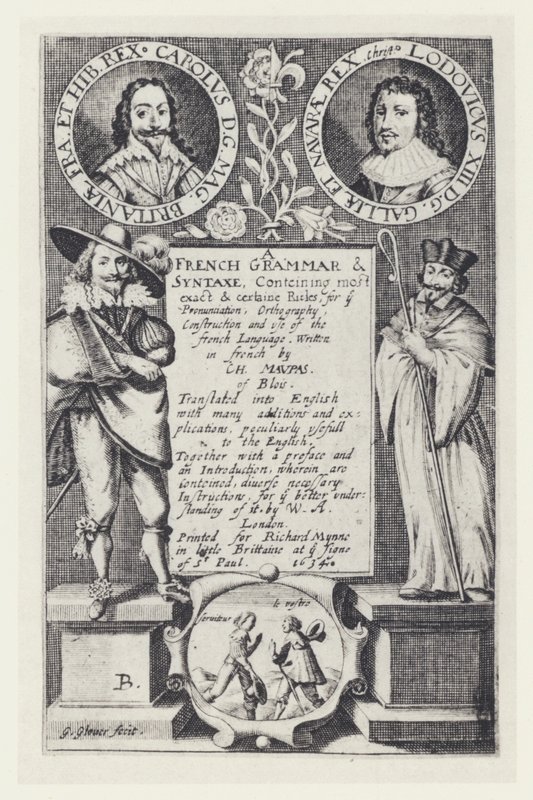 C Maupas, A French Grammar, R Mynne 1634 von English Photographer