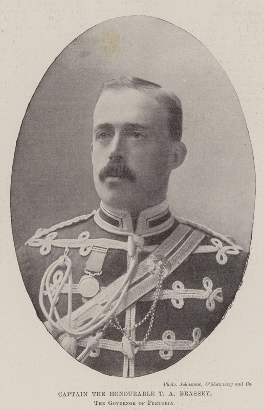 Kapitän der Ehrenwerte T. A. Brassey, der Gouverneur von Pretoria von English Photographer