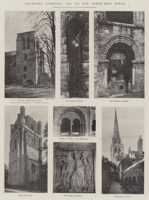 Kathedrale von Chichester und ihr neuer Nordwestturm von English Photographer