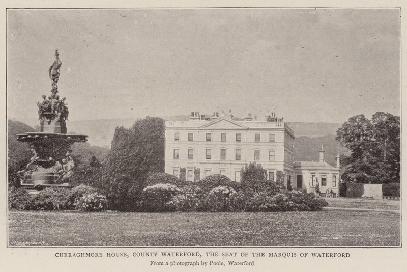 Curraghmore House, County Waterford, der Sitz des Marquis von Waterford von English Photographer