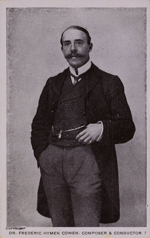 Dr. Frederic Hymen Cowen, Komponist, Pianist und Dirigent (1852-1935) von English Photographer