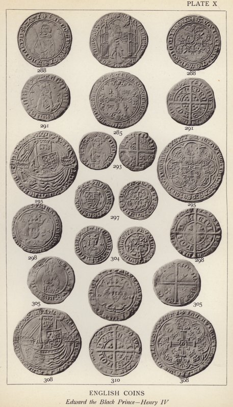 Englische Münzen, Edward der Schwarze Prinz, Henry IV von English Photographer