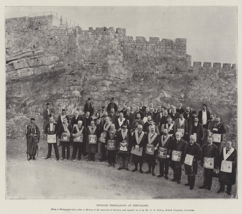 Englische Freimaurer in Jerusalem von English Photographer