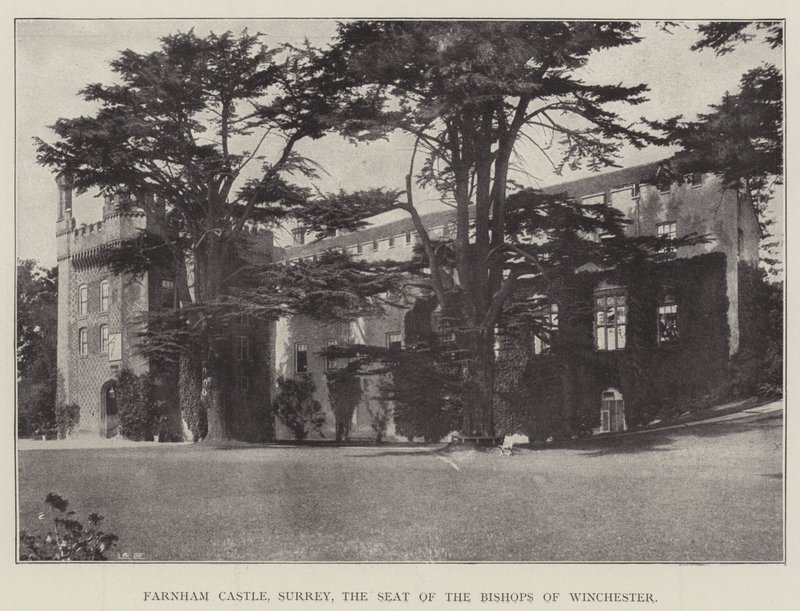 Farnham Castle, Surrey, der Sitz der Bischöfe von Winchester von English Photographer