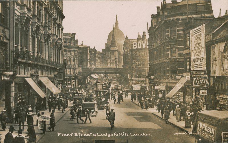 Fleet Street und Ludgate Hill, London von English Photographer