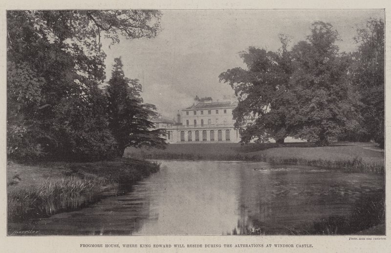 Frogmore House, wo König Edward während der Umbauten im Windsor Castle wohnen wird von English Photographer