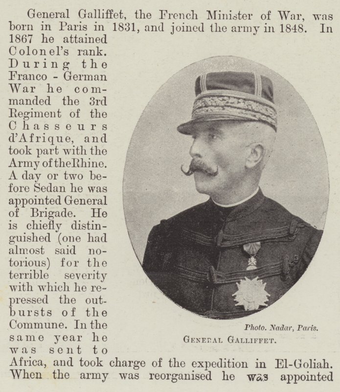 General Galliffet von English Photographer