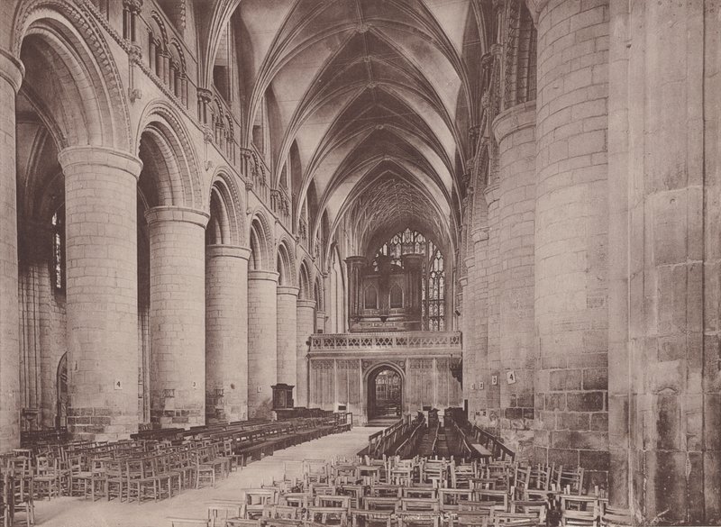 Gloucester: Die Kathedrale, Langhaus Ost von English Photographer
