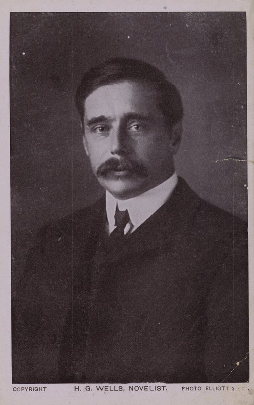 H. G. Wells (1866-1946), englischer Schriftsteller von English Photographer