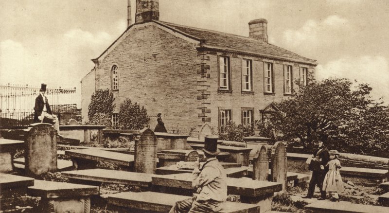 Haworth Pfarrhaus zu Zeiten der Brontës von English Photographer