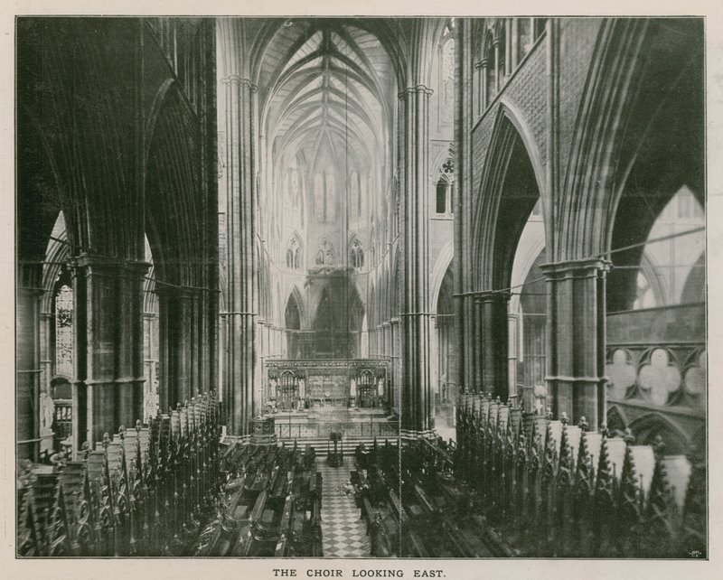 Innenansicht der Westminster Abbey von English Photographer