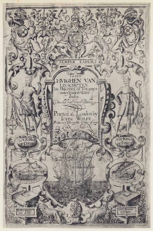 J Linschoten, Discours of Voyages, J Wolfe 1598 von English Photographer