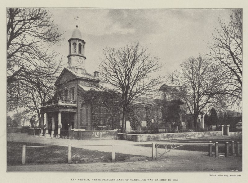 Kew Kirche, wo Prinzessin Mary von Cambridge 1866 heiratete von English Photographer