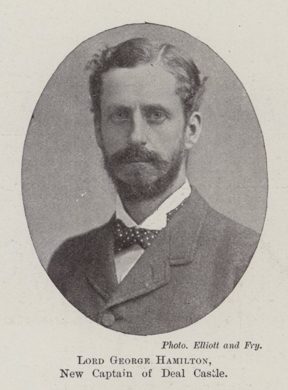 Lord George Hamilton, neuer Kapitän von Deal Castle von English Photographer