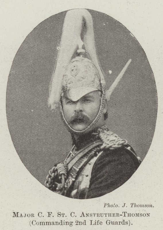 Major C F St C Anstruther-Thomson, Kommandant der 2. Life Guards von English Photographer