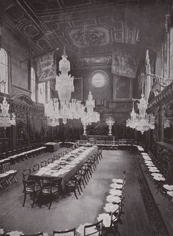 Mercers Hall, vorbereitet für ein Livery Meeting von English Photographer