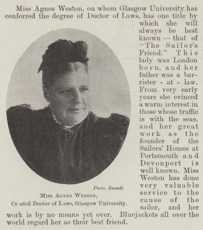 Miss Agnes Weston, zur Doktorin der Rechte ernannt, Universität Glasgow von English Photographer
