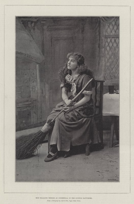 Miss Ellaline Terriss als Aschenputtel im Lyceum-Pantomime von English Photographer