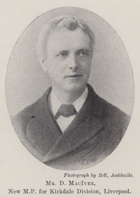 Mr. D. MacIver, neuer Abgeordneter für die Kirkdale Division, Liverpool von English Photographer