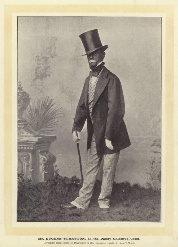 Mr Eugene Stratton als der Dandy Coloured Coon von English Photographer