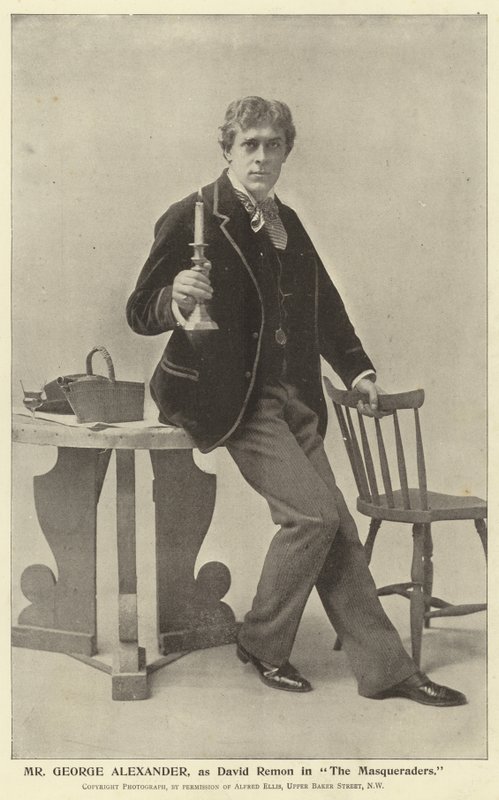 Mr George Alexander als David Remon in The Masqueraders von English Photographer