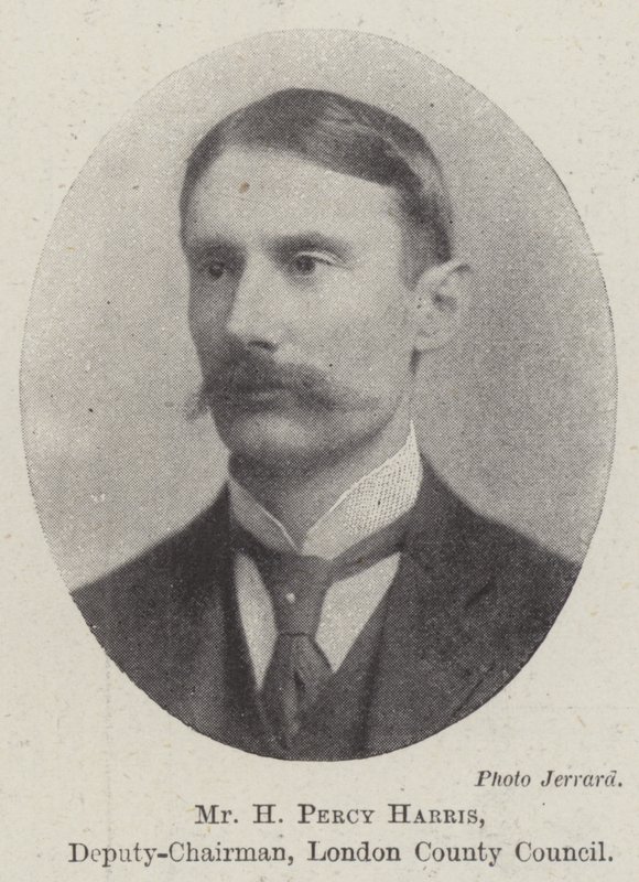 Herr H Percy Harris, stellvertretender Vorsitzender des Londoner Stadtrats von English Photographer