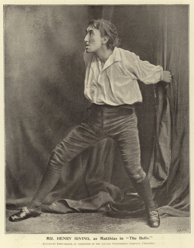 Mr Henry Irving als Matthias in The Bells von English Photographer