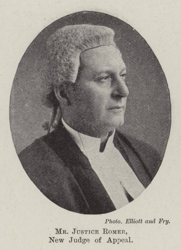 Mr Justice Romer, neuer Berufungsrichter von English Photographer