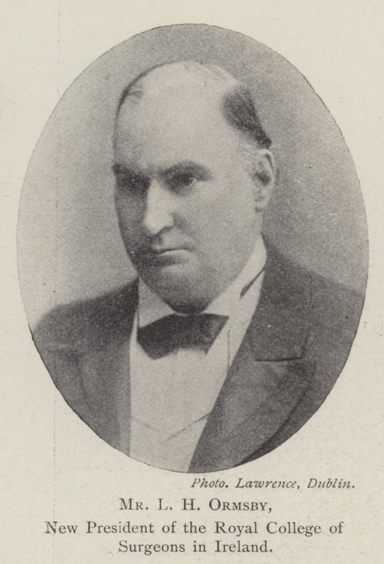 Mr. L. H. Ormsby, neuer Präsident des Royal College of Surgeons in Irland von English Photographer