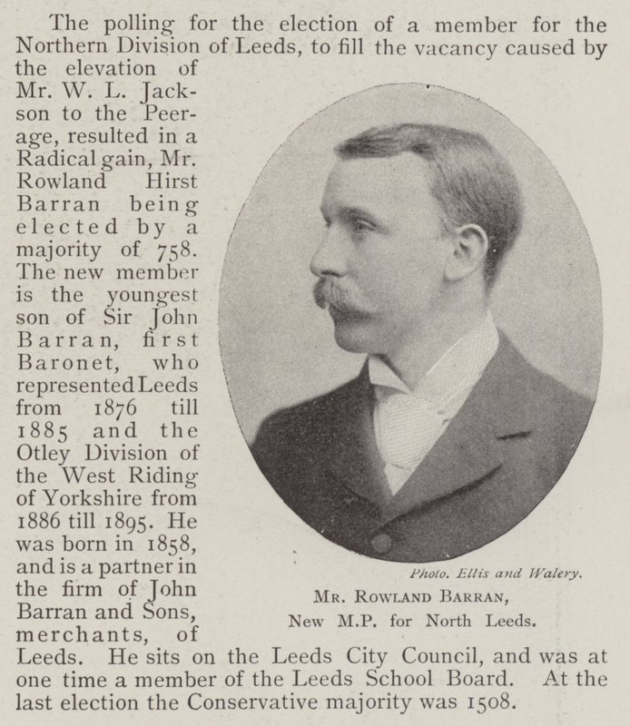Mr. Rowland Barran, neuer Abgeordneter für Nord-Leeds von English Photographer
