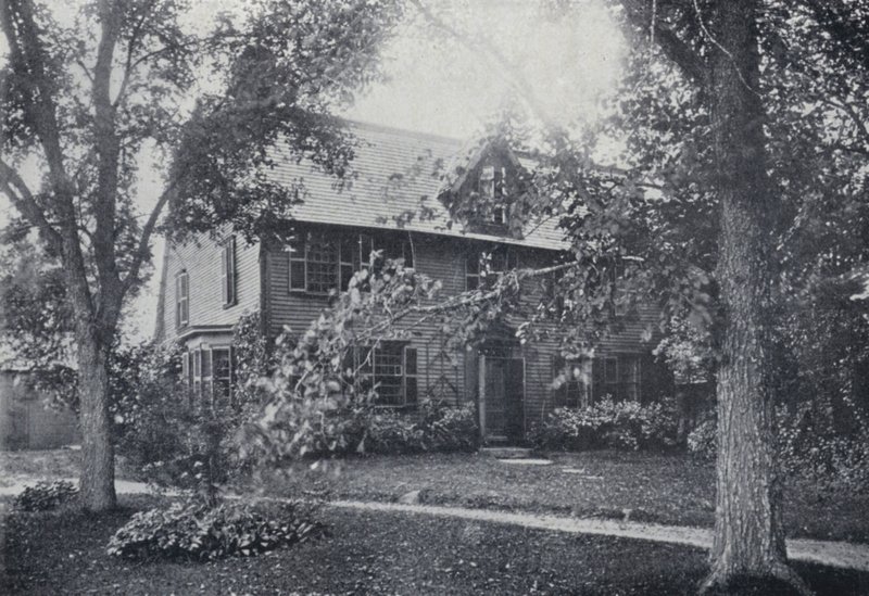 Old Manse, Salem, Massachusetts, Nathaniel Hawthornes Haus (s/w Foto) von English Photographer