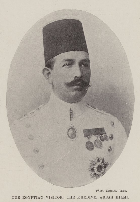Unser ägyptischer Besucher, der Khedive, Abbas Hilmi von English Photographer