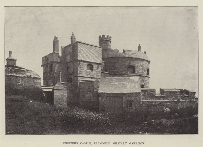 Pendennis Castle, Falmouth, Militärgarnison von English Photographer