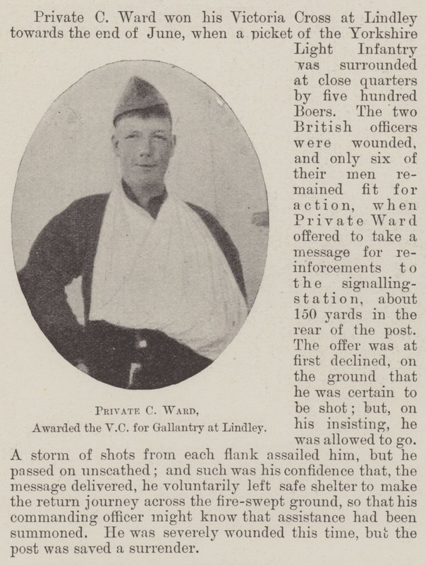 Private C Ward, ausgezeichnet mit dem VC für Tapferkeit bei Lindley von English Photographer