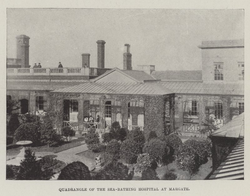 Innenhof des See-Badehospitals in Margate von English Photographer
