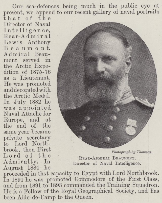 Konteradmiral Beaumont, Direktor der Marineaufklärung von English Photographer