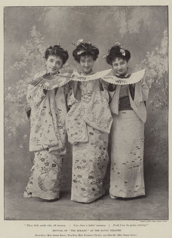 Wiederaufführung von The Mikado im Savoy Theatre von English Photographer