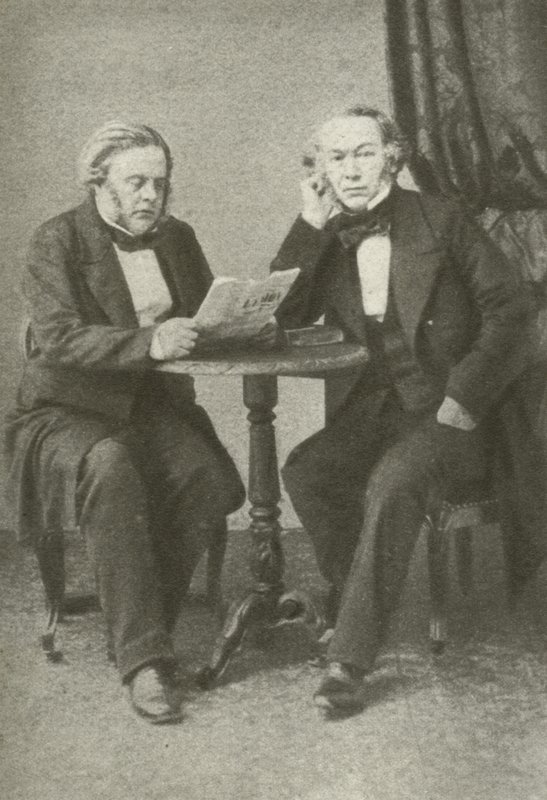 Richard Cobden (links) und John Bright (rechts) von English Photographer