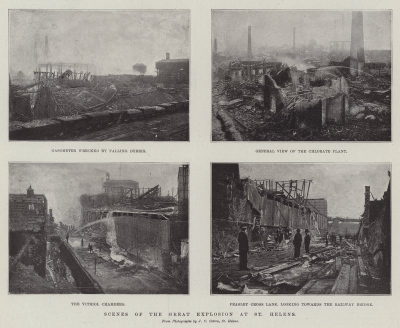 Szenen der großen Explosion in St. Helens von English Photographer