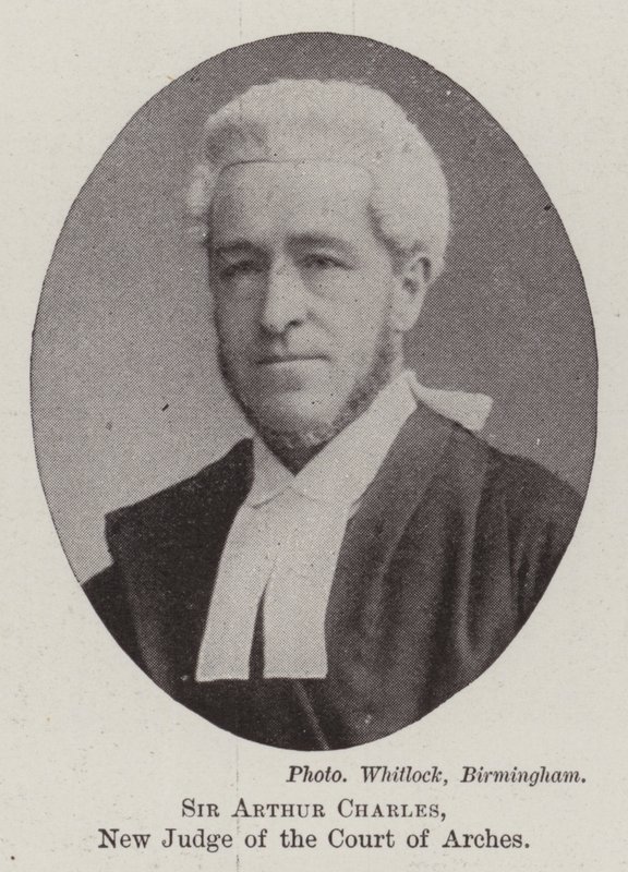 Sir Arthur Charles, neuer Richter des Court of Arches von English Photographer